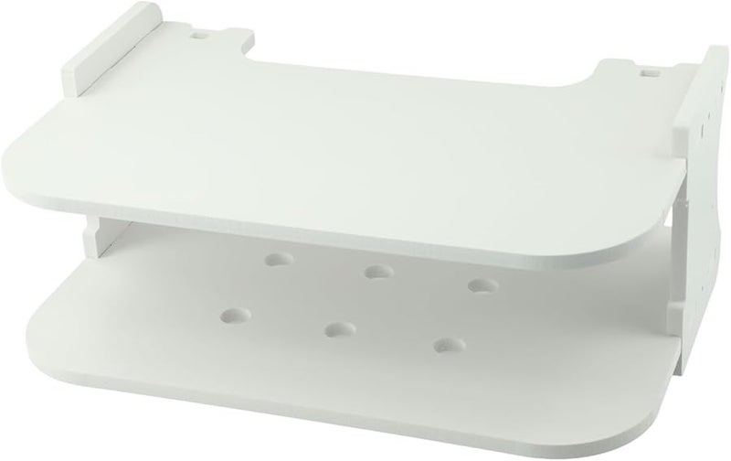 30cm Semicircle Wall Mounted Cable Box Cover Hider Shelf for Router DVD Player TV Box - Image 1